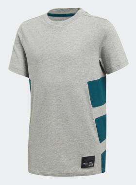 Adidas/阿迪达斯正品 男大童透气运动休闲短袖T恤 CF8533