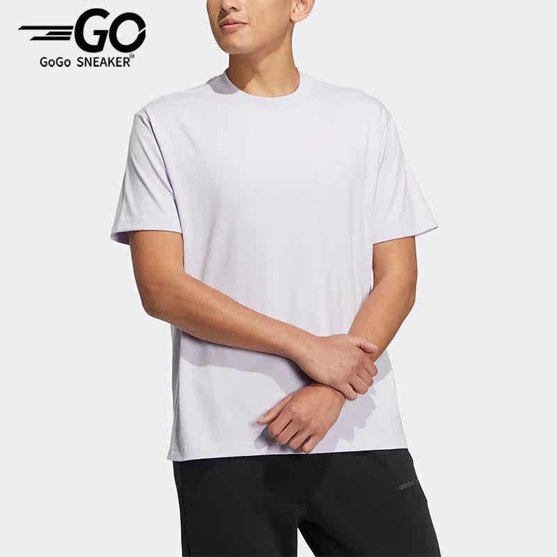 Adidas/阿迪达斯正品夏季NEO男女运动休闲透气短袖T恤 HS6817