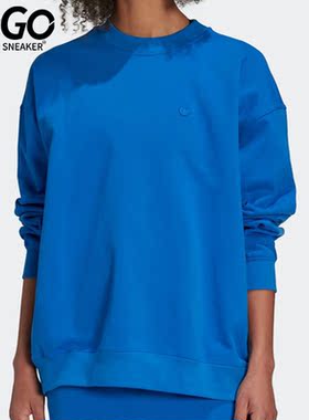 Adidas/阿迪达斯正品三叶草休闲女子时尚潮流圆领运动卫衣 H11391