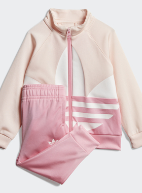 Adidas/阿迪达斯正品三叶草婴舒适时尚童装秋季运动套装 GD2650