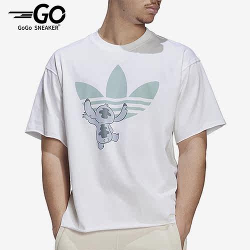 Adidas/阿迪达斯正品夏季三叶草男女休闲短袖T恤HT3950
