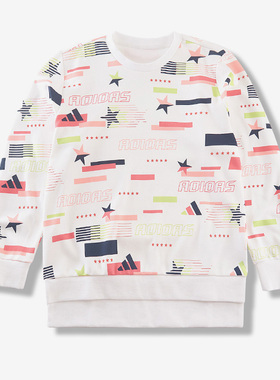 Adidas/阿迪达斯正品秋季大童运动休闲套头衫卫衣 GG3700