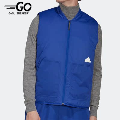 Adidas/阿迪达斯正品2022新款男子拉链保暖运动棉马甲HN1931