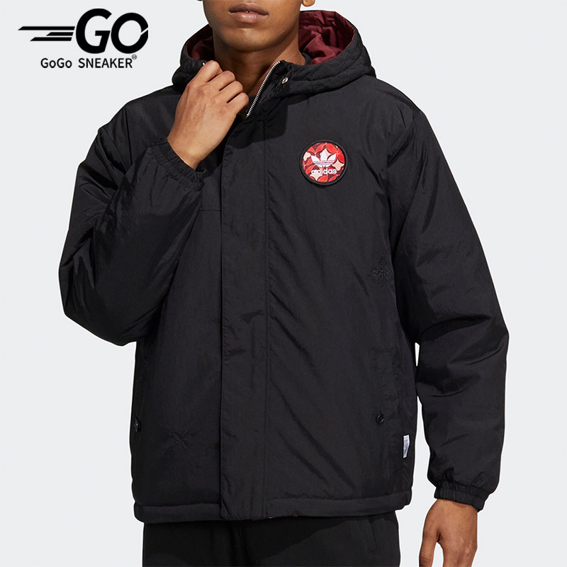 阿迪达斯男子双面穿棉服