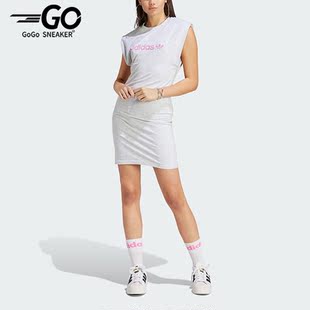 三叶草女子运动修身 连衣裙IC3081 阿迪达斯正品 Adidas