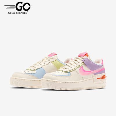 Nike/耐克正品Air Force 1女子运动拼接时尚板鞋CU3012-164