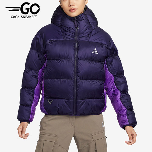 Nike/耐克正品冬季女子ACG户外宽松保暖连帽棉服FB8001-555