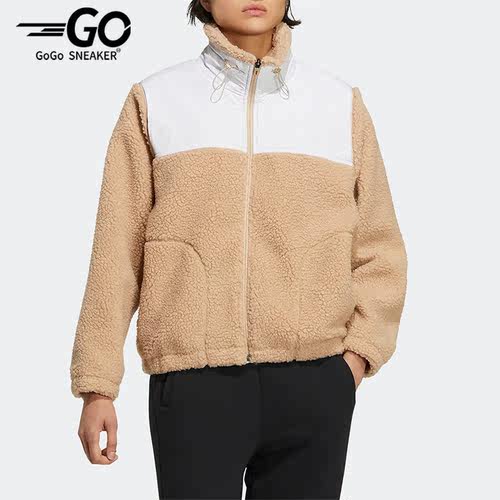 Adidas/阿迪达斯女仿羊羔绒外套