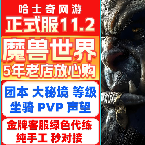 魔兽世界代练正式服升级代打大秘境低保M团本军团再临幻化PVP坐骑
