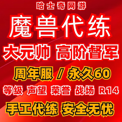 魔兽世界20周年怀旧服代练刷等级声望荣誉战场R14大元帅高阶督军