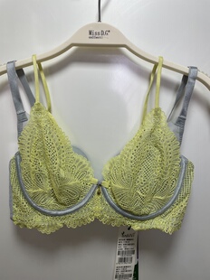 羽诗芬内衣75C超薄水晶杯兔耳朵软圈性感蕾丝