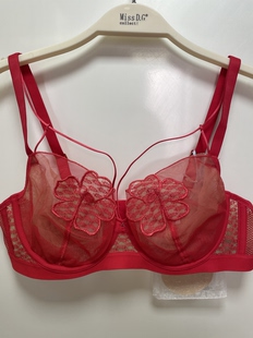 兰缪内衣75C超薄水晶杯软钢圈性感蕾丝