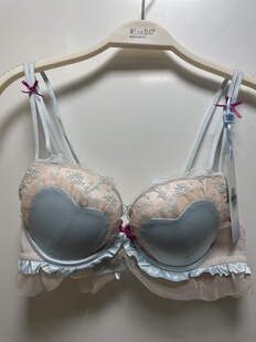 兰缪内衣75A软钢圈聚拢厚款缎面柔软舒适