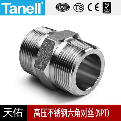 六角对丝NPTtanell高压管件