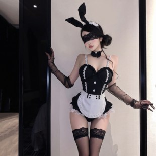 性感兔女郎cos制服约会派对床上可爱风纯欲qqny角色扮演大尺度女