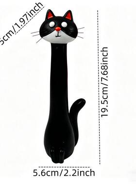 爆款手工古怪猫咪干花花瓶干花插花器长脖子小众治愈家居书房桌面