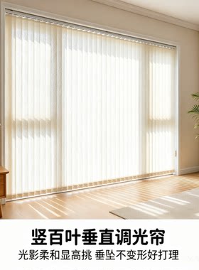 竖百叶垂直窗帘客厅阳台办公室遮光防晒隔热窗帘梦幻帘隔断梦幻帘