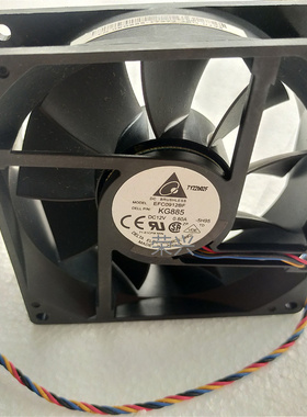 全新 台达 9032 12V 0.60A  EFC0912BF滚珠四线调速风扇P/N:KG885