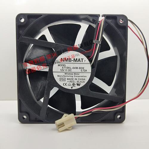 NMB -MAT 12cm DC12V 0.72A 4715KL-04W-B39 12038 3线 机箱风扇