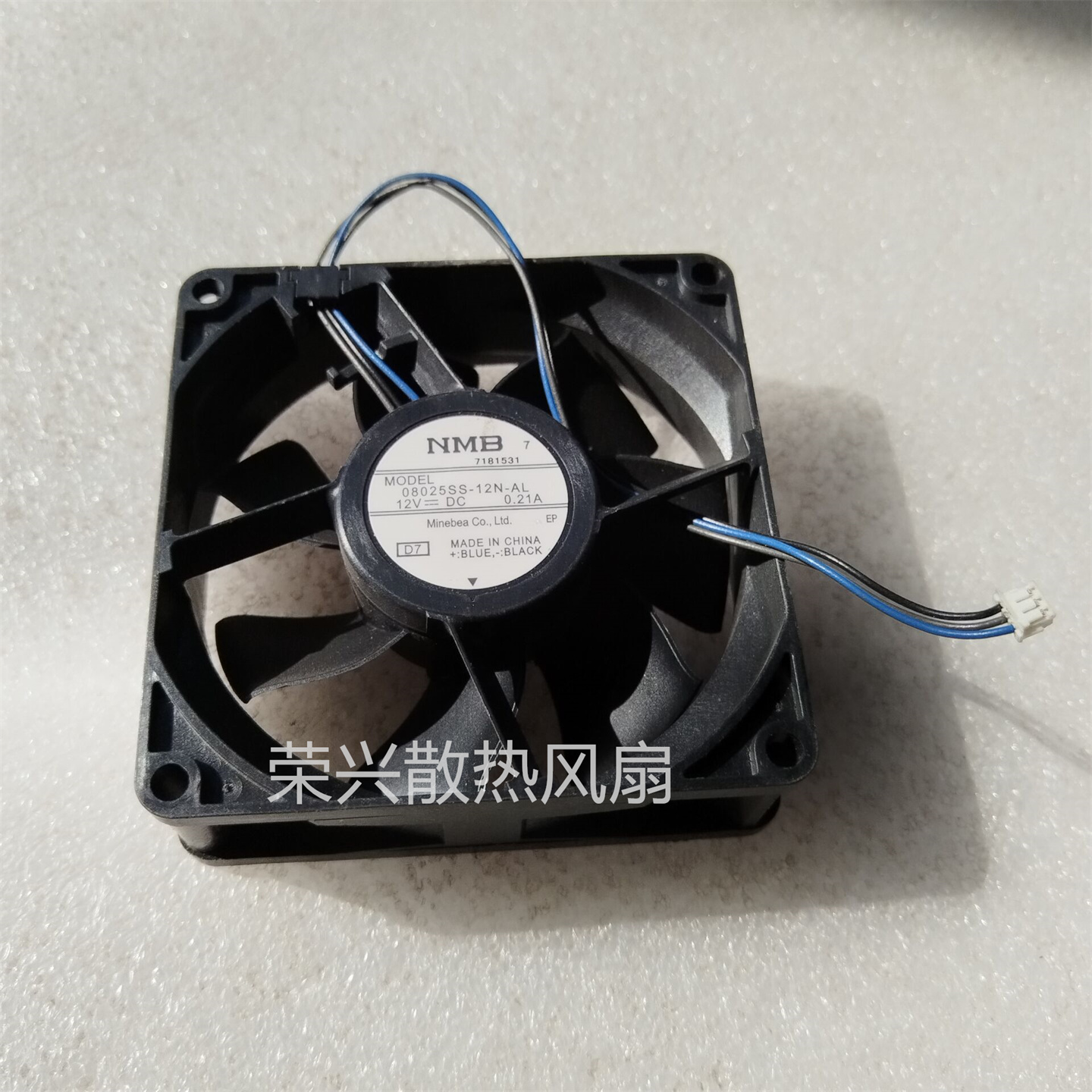 NMB 08025SS-12N-AT/AL NEC DELL投影仪散热风扇8厘米12V3线0.21A