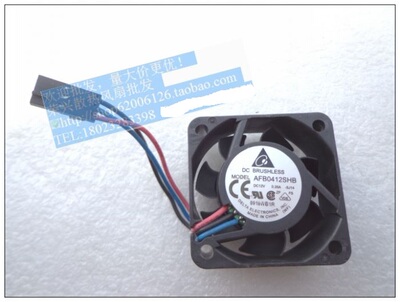原装台达 4015 12V 0.35A AFB0412SHB-5J14 3线 服务器散热风扇