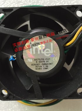 INTEL 6038 12V 1.6A A97578-001 温控散热风扇 B35001-58G3INT