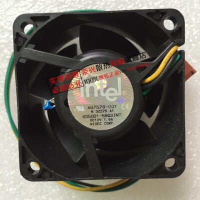 INTEL 6038 12V 1.6A A97578-001 温控散热风扇 B35001-58G3INT