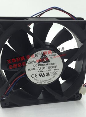 台达 12CM 12032 AFB1248SHF/SHE 48V 0.45A 服务器散热风扇