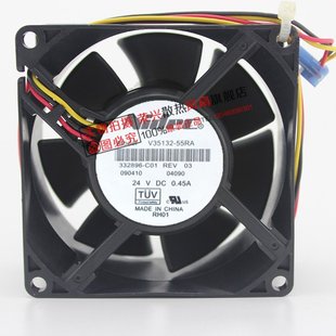 55RA 变频器风扇 0.45A NIDEC 质保1年 24V V35132 8CM 原装 8038