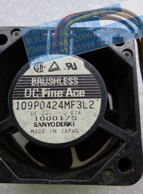 三洋 4cm 4028 24V 0.07A 变频器风扇 109P0424MF3L2 4针5孔端子