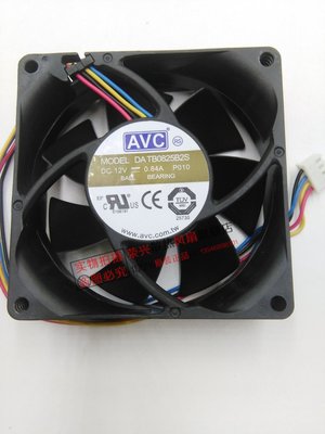 AVC 8025 8CM暴力风扇12V 0.84A 4线 PWM温控 DATB0825B2S