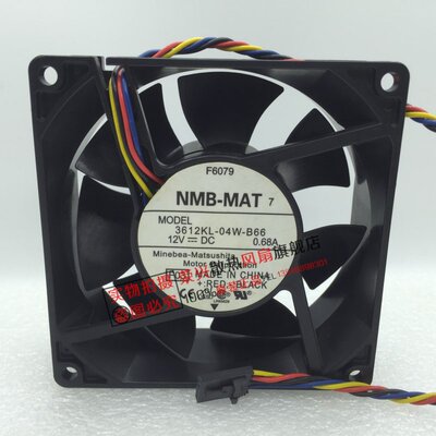 全新NMB 3612KL-04W-B66 9CM 9032 12V 0.68A 0F6079四线调速风扇