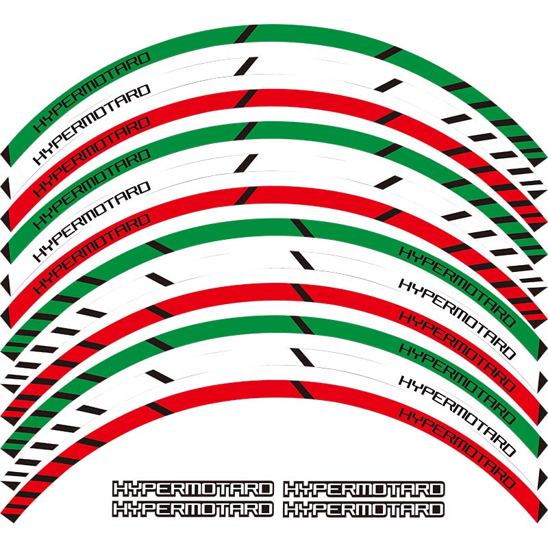 摩托车轮毂贴钢圈贴车轮贴踏板车贴纸17寸 适用于DUCATI 车型系列