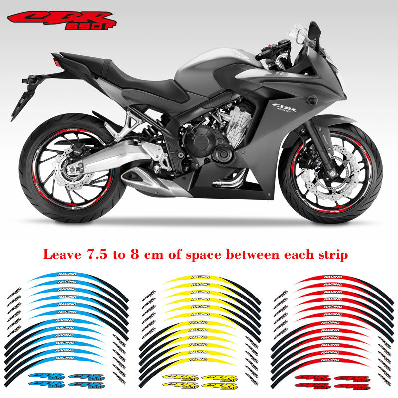 摩托车HONDA\CBR650F 新款3M彩色防水专用轮圈贴钢圈贴花轮毂贴纸