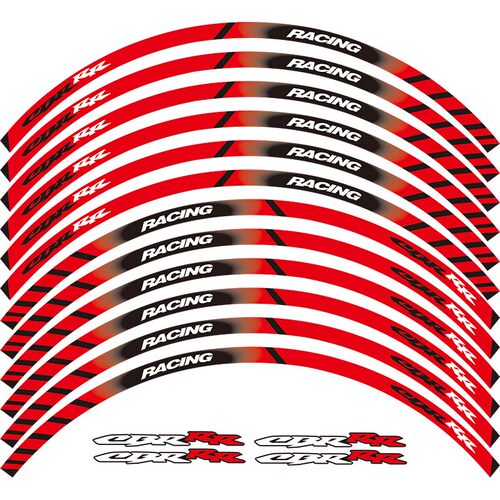 摩托车轮毂贴钢圈贴踏板车贴纸17寸 适用于HONDA REPSOL 系列车型