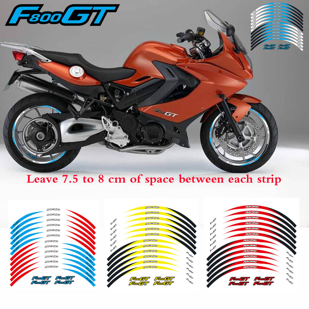摩托车轮毂贴 新款 BMW宝马/F800GT 钢圈贴 轮圈贴 17寸 反光贴