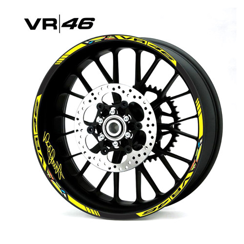 摩托车贴花贴纸轮圈适用于vr46