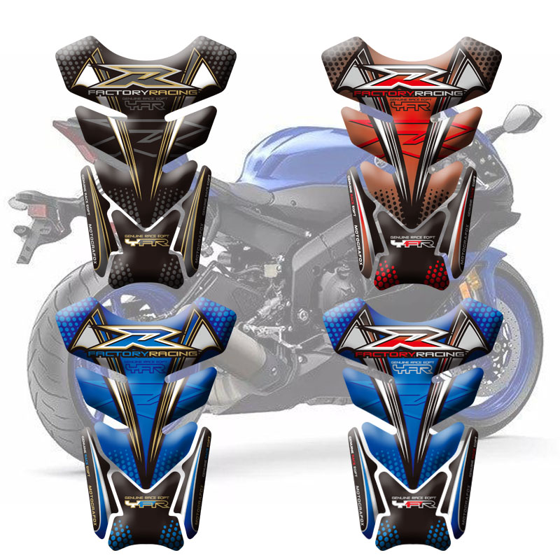 适用雅马哈 YZF R1 R6 摩托车改装装饰油箱贴纸保护贴膜鱼骨贴花