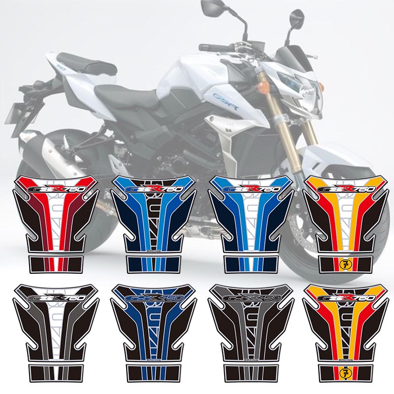 适用于摩托车 GSR750 2011-2016年 跑车滴胶油箱贴纸 鱼骨贴花