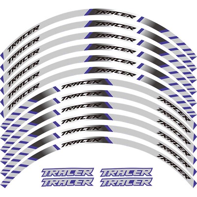 摩托车轮毂贴 轮圈贴 17寸 反光贴 适用于YAMAHA TRACER 700 900