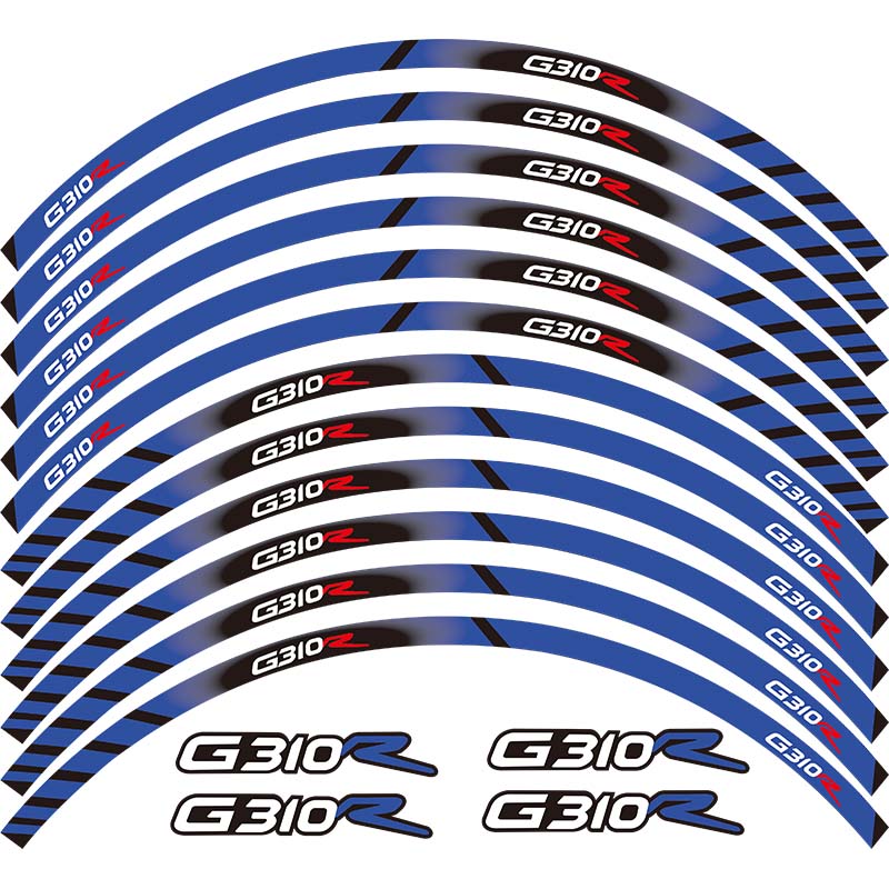 摩托车轮胎贴 花轮圈贴反光贴 适用于宝马BMW G310R 17''