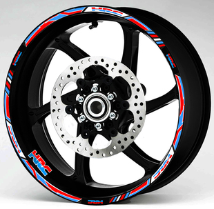 适用于本田车轮贴纸HRC系列 3M彩色反光轮圈贴 钢圈贴花 轮毂贴纸