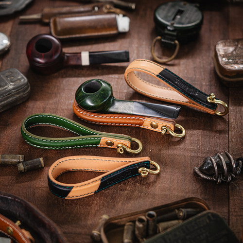 大汉原创复古多层塑形烟斗架包挂