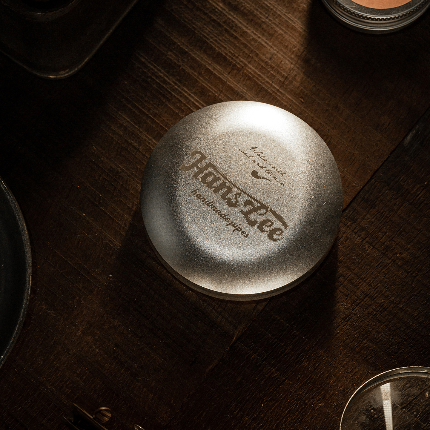 大汉烟斗硬制铝制储存便携收纳盒