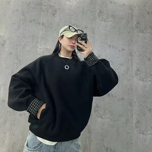 韩版圆领宽松卫衣B28-P60图片