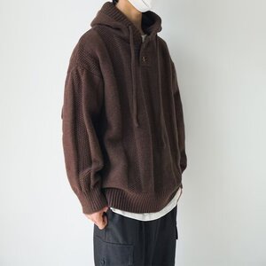 连帽针织毛衣B17-P55图片
