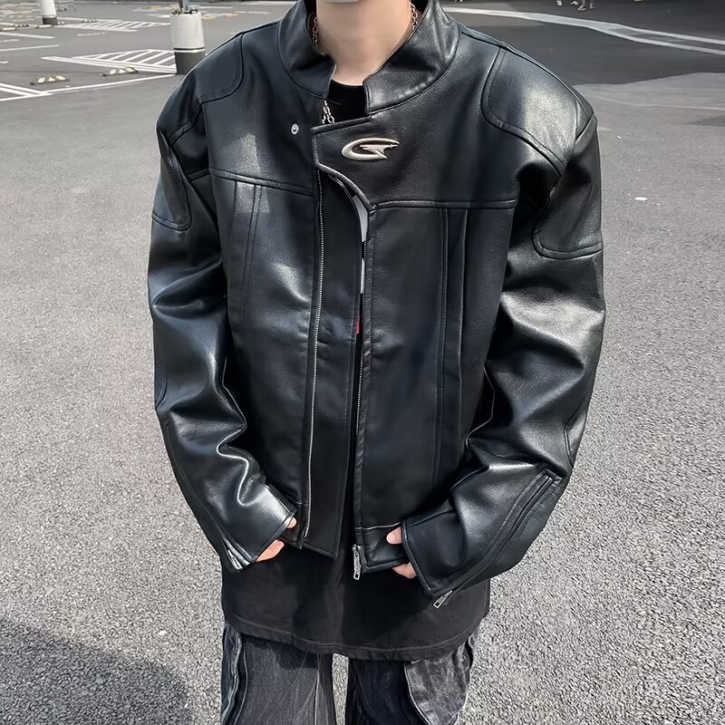 美式复古高街机车皮衣B27-P75，男装皮衣，星座617A-3（原B318）