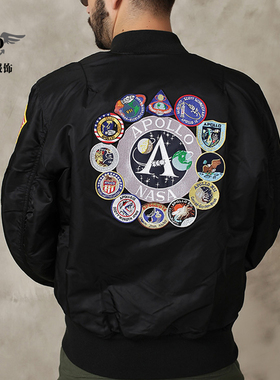 Alpha阿波罗纪念版美国空军 阿尔法 飞行员ma1夹克外套 修身 外衣