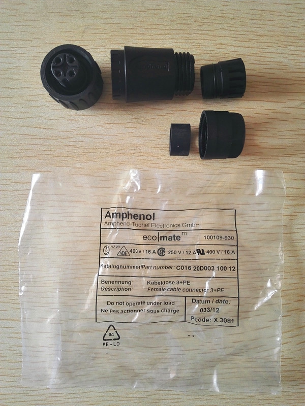 德国进口 安费诺AMPHENOL C016 20D003 100 12