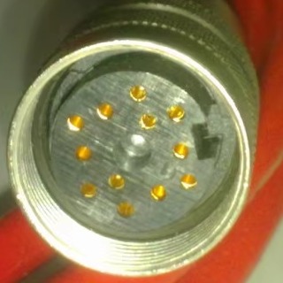 航空插头M6-12芯 替换宾德 binder Amphenol 安费诺 传感器插头